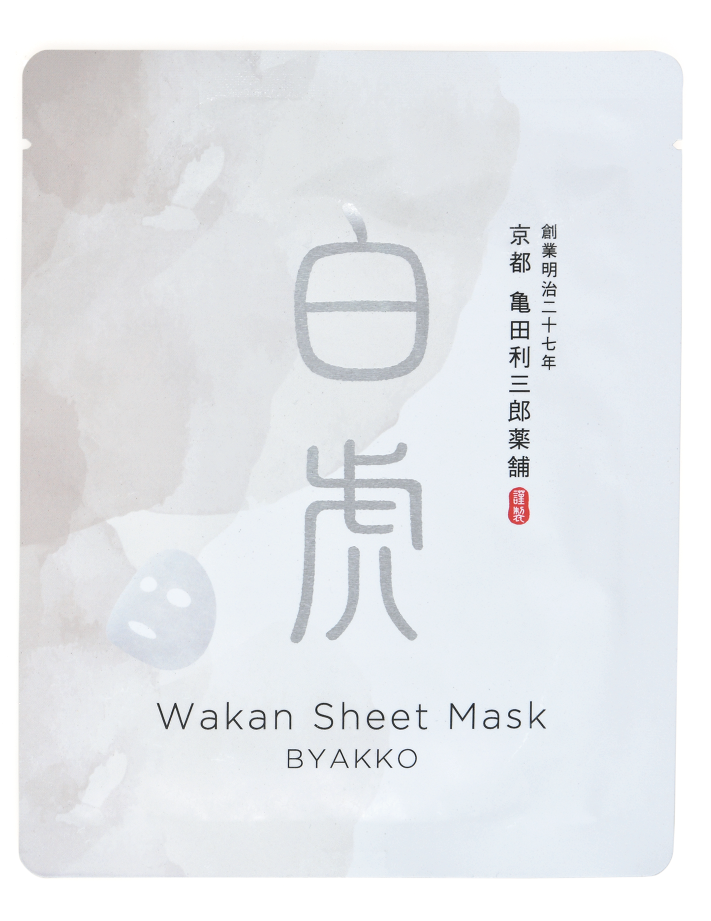 Wakan-yaki sheet mask "Byakko
